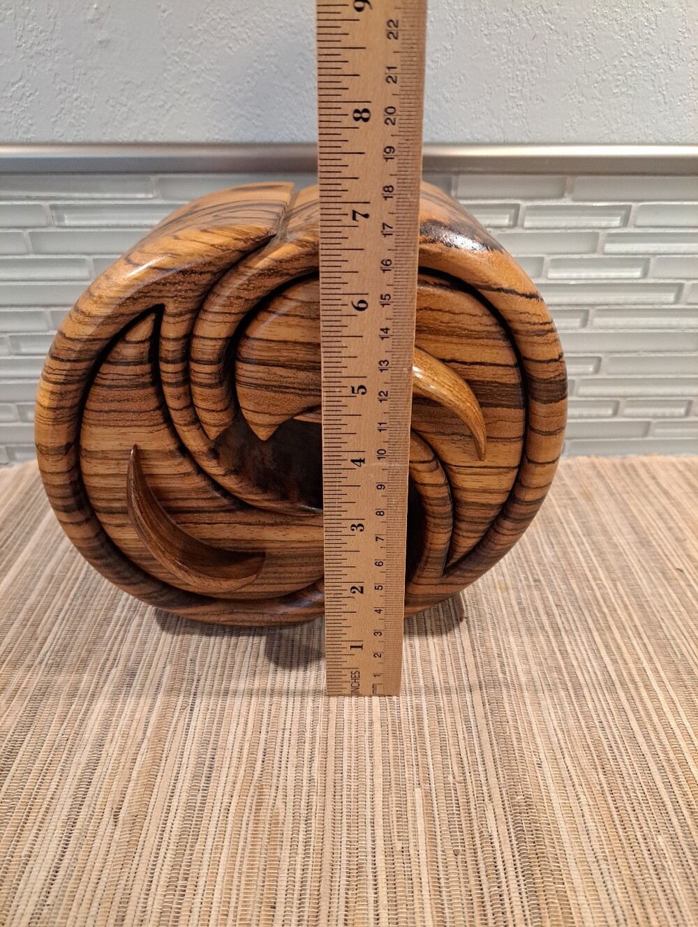 Handmade Bandsaw Wooden Jewelry Trinket Box - Picture 2 of 11
